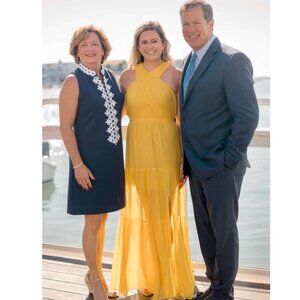 Veronica Beard Florencia Silk Maxi Dress - Canary